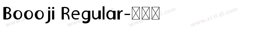 Boooji Regular字体转换